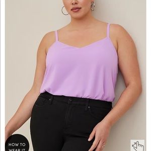chiffon layered cami